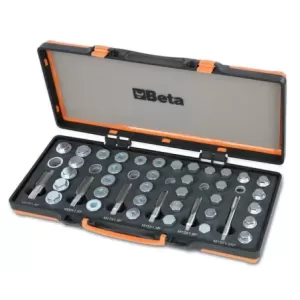 Zestaw do naprawy gwintu otworu spustowego miski olejowej m13x1,25-m22x1,5mm 144 elementy w pudełku