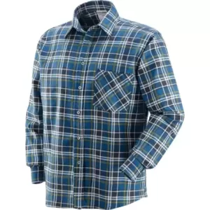 Koszula bawełniana flanella 100% bawełny długie rękawy wzór: w kratę rozmiar L