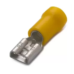 Nasuwka izolowana z antywibracyjną tulejką miedzianą 6-6.3/0.8 pvc zakres 4-6mm2 żółta