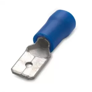 Wsuwka izolowana z antywibracyjną tulejką miedzianą 2.5-6.3/0.8 pvc zakres 1.5-2.5mm2 niebieska
