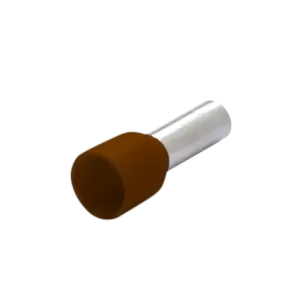 500x Końcówka tulejkowa izolowana 0.14/6 0.14mm brązowa