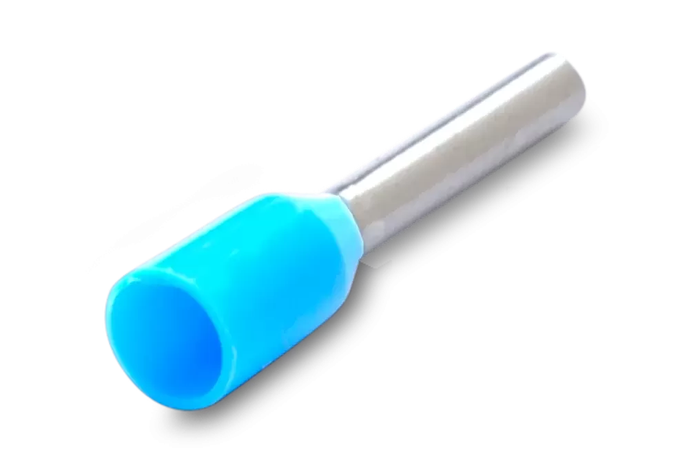 500x Końcówka tulejkowa izolowana 0.25/6 0.25mm jasno niebieska