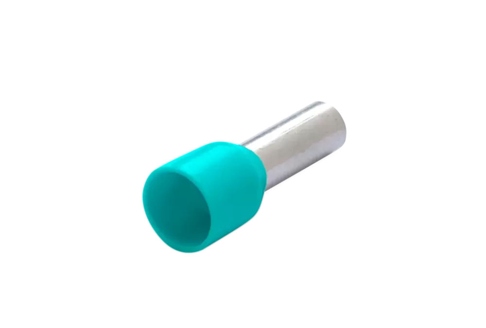 500x Końcówka tulejkowa izolowana 0.34/6 0.34mm turkusowa