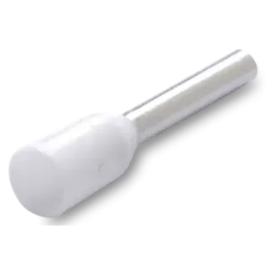 500x Końcówka tulejkowa izolowana 0.5/10 0.5mm biała din 46228/4