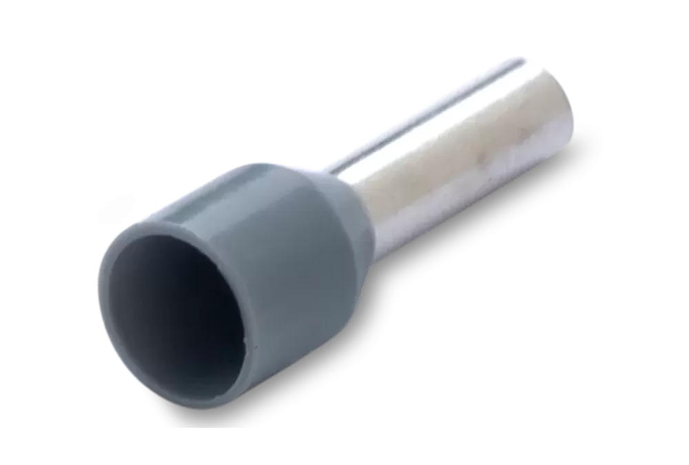 500x Końcówka tulejkowa izolowana 0.75/6 0.75mm szara din 46228/4
