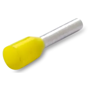 Końcówka tulejkowa izolowana 1/8 1mm2 żółta
