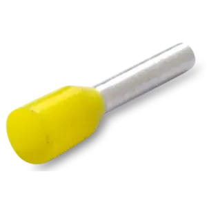 500x Końcówka tulejkowa izolowana 1/10 1,0mm żółta
