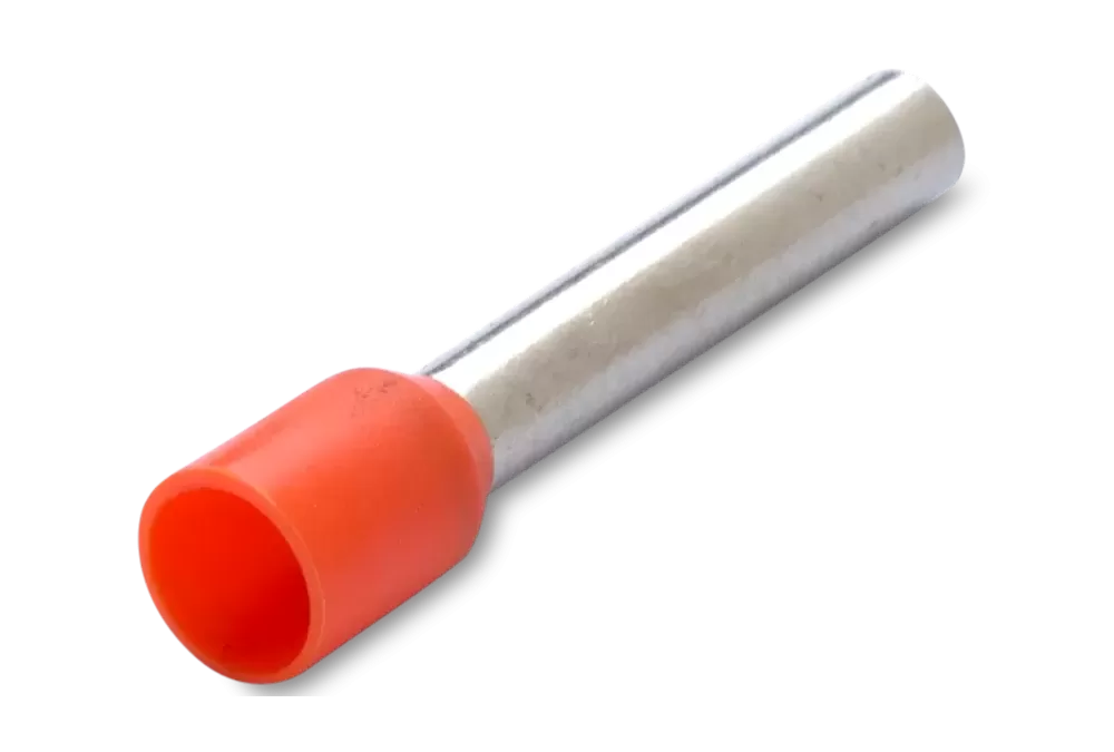 500x Końcówka tulejkowa izolowana 1,5/6 1,5mm czerwona