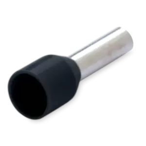500x Końcówka tulejkowa izolowana 1.5/6 1.5mm czarna din 46228/4