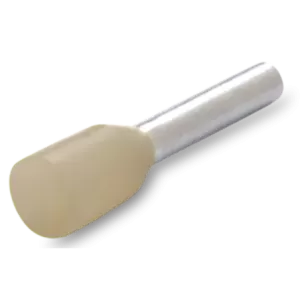 100x Końcówka tulejkowa izolowana 35/25 35mm beżowa