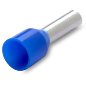 50x Końcówka tulejkowa izolowana 50/25 50mm niebieska din 46228/4