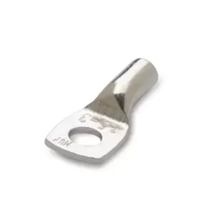 100x Końcówka kablowa oczkowa rurowa miedziana cynowana 6/6 6mm2 śr6 z otworem inspekcyjnym