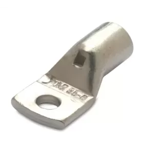 100x Końcówka kablowa oczkowa rurowa miedziana cynowana 10/5 10mm2 śr5 z otworem inspekcyjnym