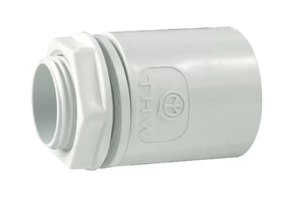 10x Złącze rura-skrzynka ts śr25 gwint m 25x1,5 ip67 szare pvc