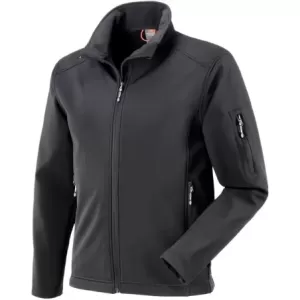 Kurtka softshell buffalo 94% poliester 6% elastan gramatura 310 g/m2 wnętrze wyściełane mikropolarem kolor czarny rozmiar M