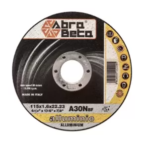 Tarcza tnąca do aluminium 125x1,6x22,23mm a30n t41 abrabeta
