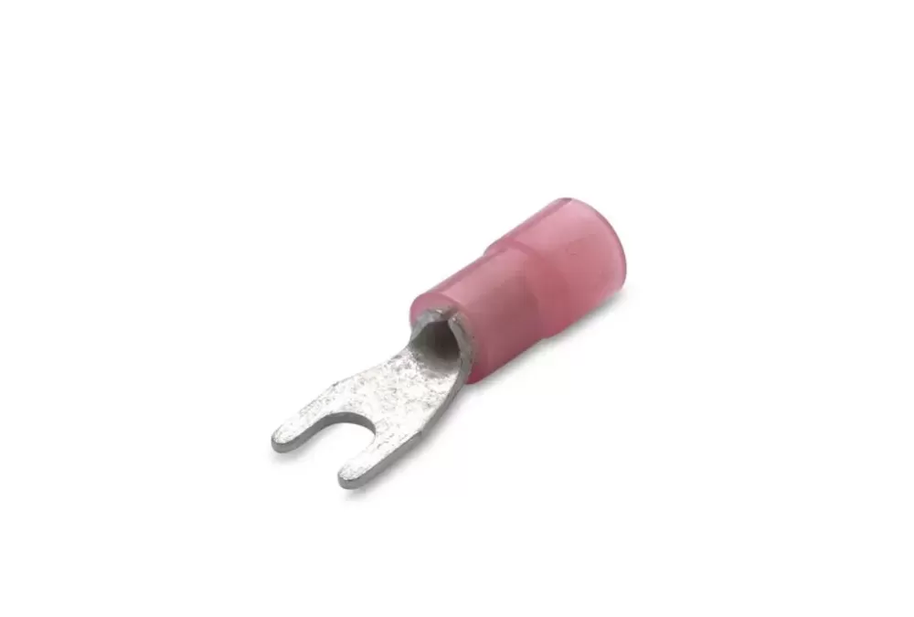 100x Końcówka kablowa izolowana widełkowa 1,5/3,5 nylon 105DEGC cz