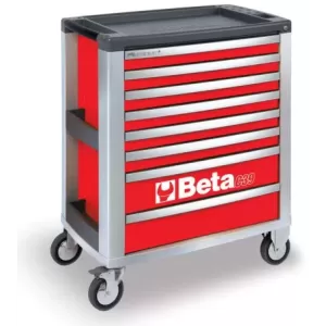 Wózek warsztatowy BETA z 8 szufladami, czerwony (3900/C39-8/R)