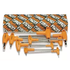 Komplet kluczy trzpieniowych kątowych sześciokątnych calowych z "rękojeścią 96TAS 3/32"- 3/8" 10 sztuk w kartonie