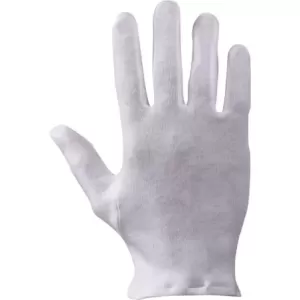 Rękawice bawełniane kolor biały rozmiar m/8