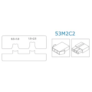 MATRYCE DO KOŃCÓWEK TYPU M620, 0.5-2.5 MM2, DO 53P000