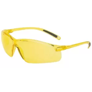 Okulary ochronne a700 oprawka żółta soczewka żółta odporne na ścieranie