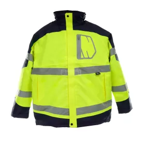 Kurtka krótka ociepl.ostrzegawcza żółto-gran.m Vizwell VWJK261YN/M