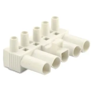 50x Gniazdo szybkozłaczki elektrycznej 5P 2,5mm2 białe bez obudowy pa6.6