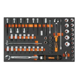 Zestaw nasadek 1/2 w miękkim wkładzie profilowanym 54 szt, model 2451/MV116