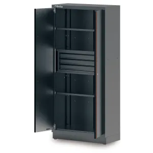 Szafa dwudrzwiowa z trzema szufladami system C45PRO Beta C45PRO2.0/AS2/3C