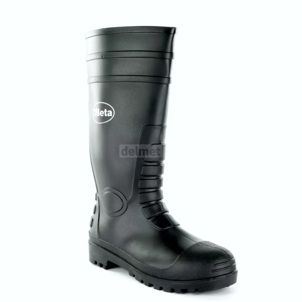 BUTY ROBOCZE WYSOKIE CZARNE PCW/GUMA R46