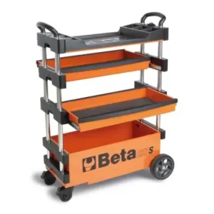 Wózek narzędziowy, warsztatowy BETA, składany, pomarańcz (2700/C27SO)