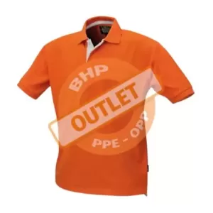 KOSZULKA POLO BAWEŁNIANA , 220 G/M2, KOLOR POMARAŃCZOWY, MODEL 7546O ROZMIAR M