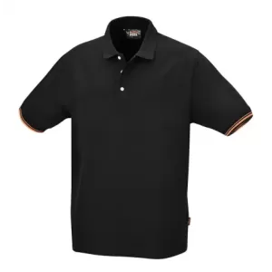 Koszulka polo bawełn.czarna 7547n xxl