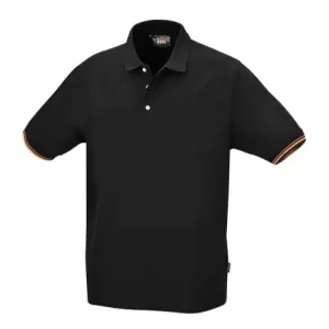 Koszulka polo bawełn.czarna 7547n xxxl
