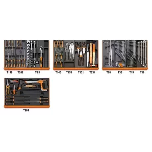 Zestaw 104 narzędzi we wkładach profilowanych twardych do użytku w przemyśle