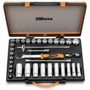 Zestaw nasadek 920/b i 920BL z akcesoriami 8-32mm 35 elementów w pudełku metalowym