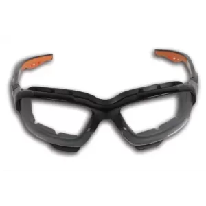 Okulary ochronne z bezbarwnymi soczewkami z poliwęglanu