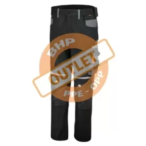 Spodnie robocze płótno t/c wstawki z cordury i reflex 3m scothlite 280 g/m2 kolor czarno-szary rozmiar S