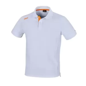KOSZULKA POLO BAWEŁN.BIAŁA/POMAR.XL