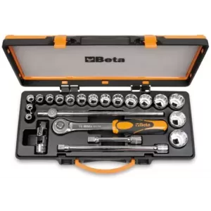 Zestaw nasadek 920AS z akcesoriami 3/8"-1,1/4" 22 elementy w pudełku" metalowym